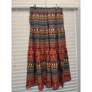 NWOT Boho Tiered Maxi Skirt XL